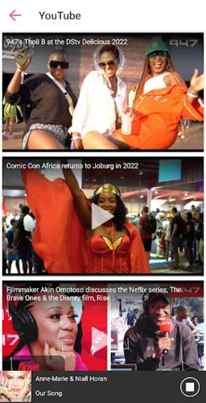 947 for Android - Immerse in Joburg Entertainment