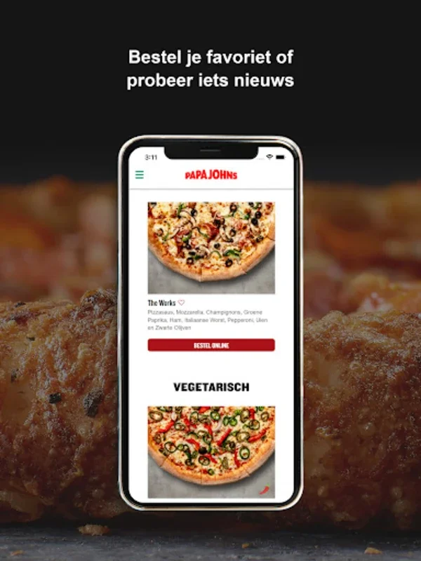 Papa John's NL for Android - Quick Pizza Ordering