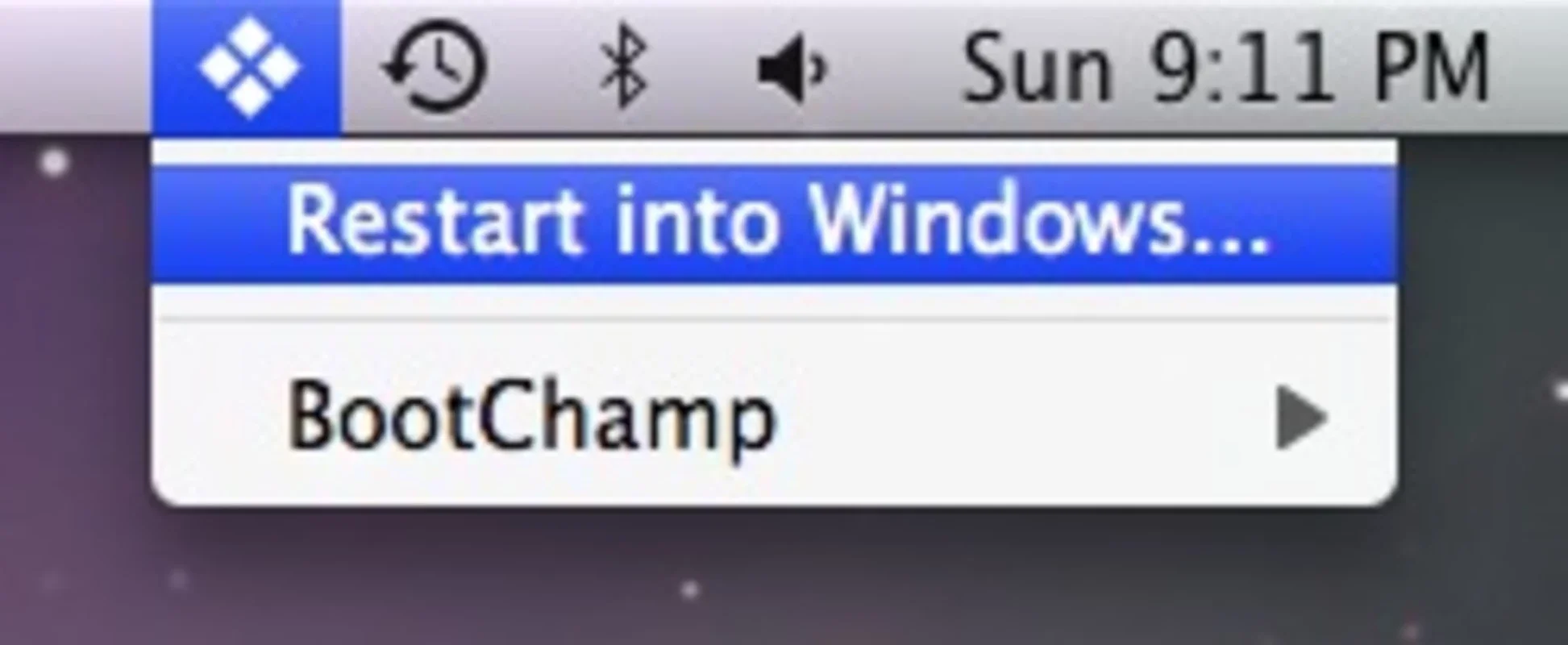 BootChamp for Mac - Restart Directly into Windows