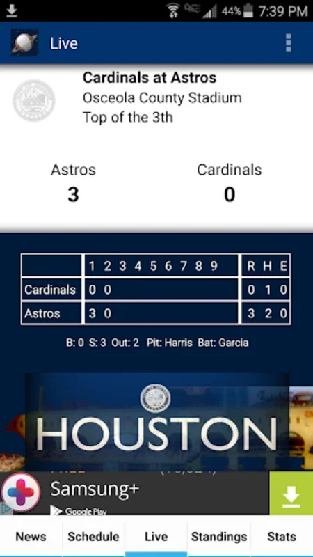 Houston Baseball for Android - Comprehensive Astros App