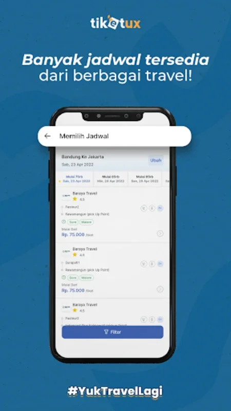 Tiketux - Pesan Tiket Travel for Android - Download the APK from AppHuts