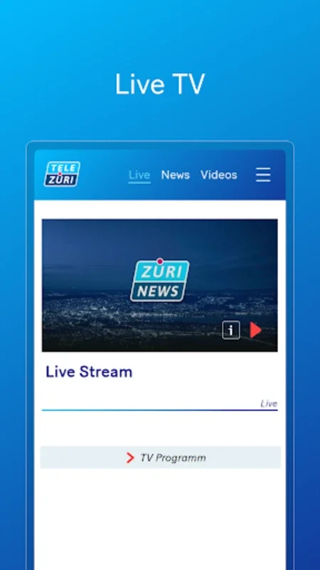 TeleZüri for Android - Comprehensive News & Entertainment