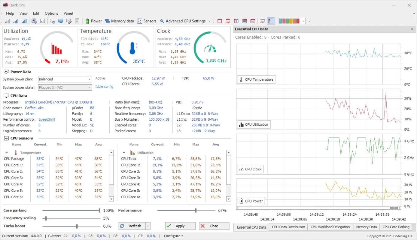 Quick CPU: Comprehensive Windows PC Performance Analyzer