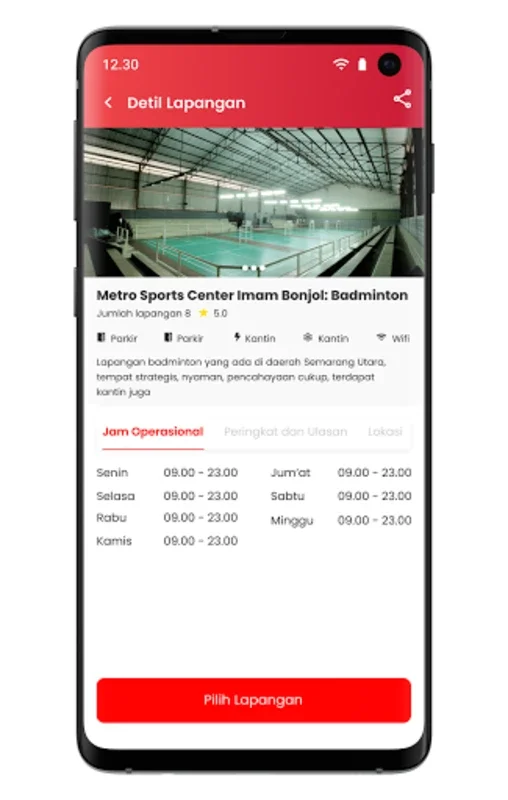 Laparaga for Android - Book Sports Facilities Easily