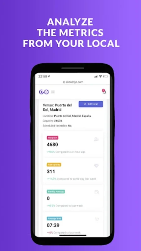 Clicker & GO for Android: Real-time Venue Capacity Monitoring