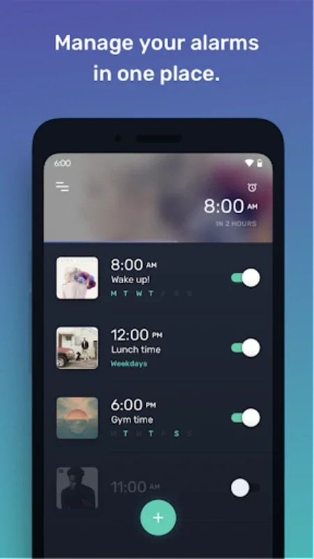 Mornify - Wake up to music for Android