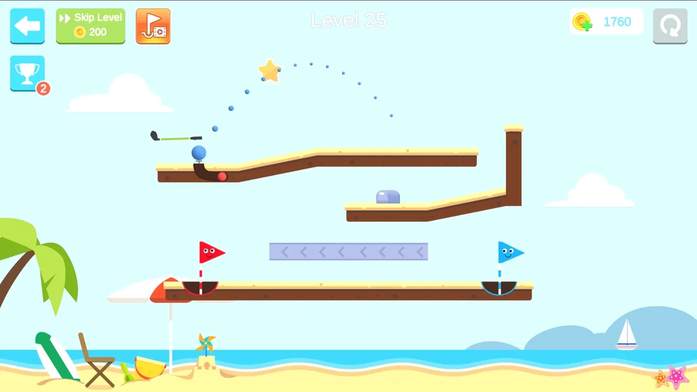 Happy Shots for Android - Engaging Mini-Golf Puzzles