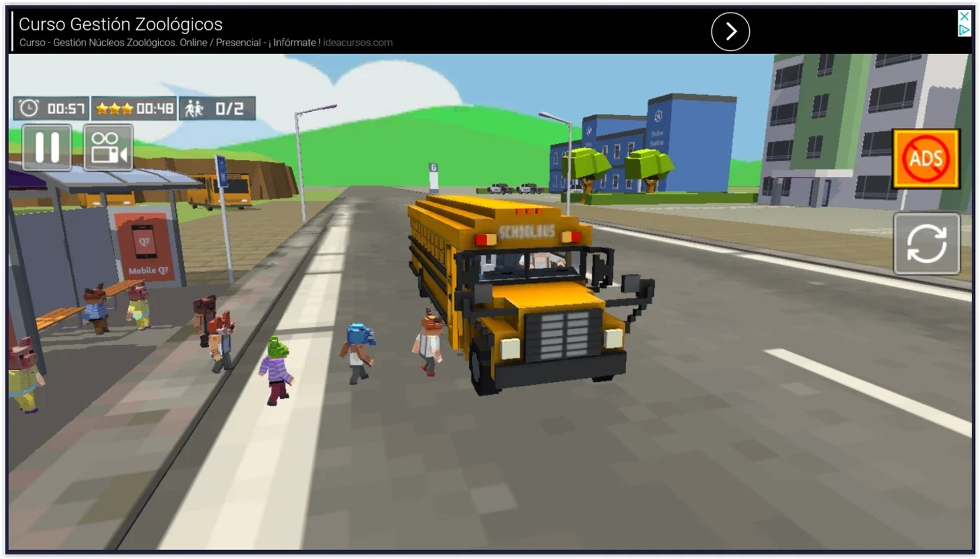 School Bus Simulator: Blocky World for Android - No Downloading Required