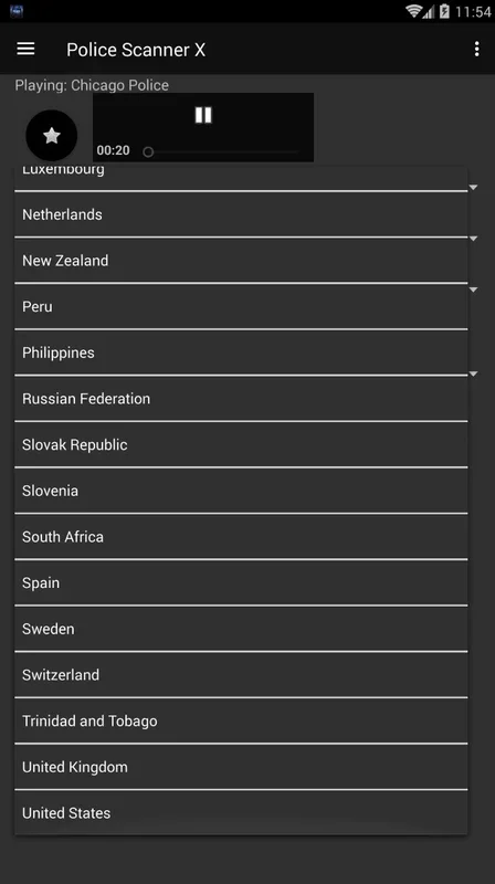 Police Scanner X for Android - Listen to Global Police Frequencies