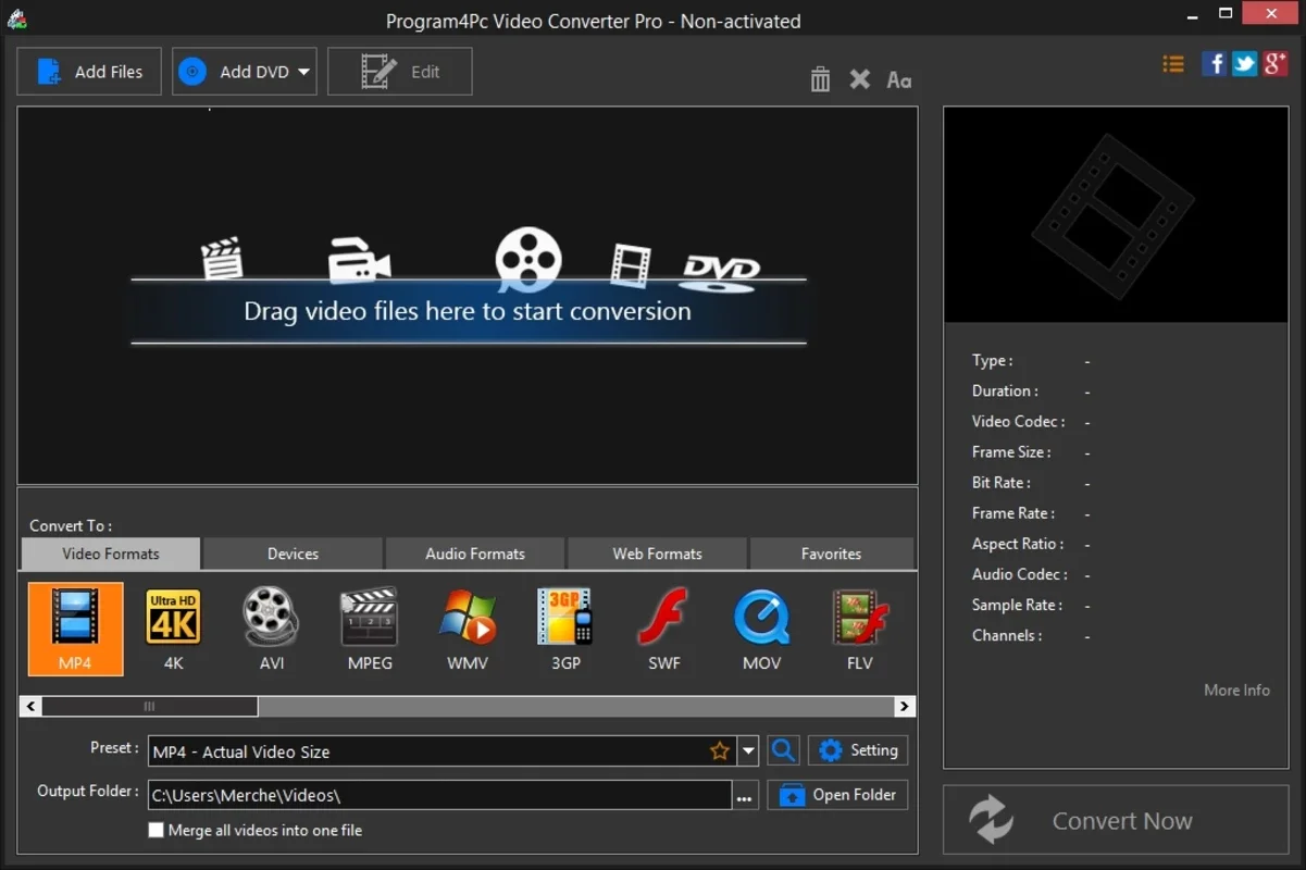 Video Converter Pro for Windows - Format Conversion and More