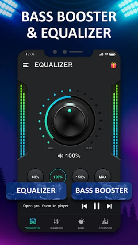 Bass & Vol Boost - Equalizer for Android - Free Audio Enhancement App