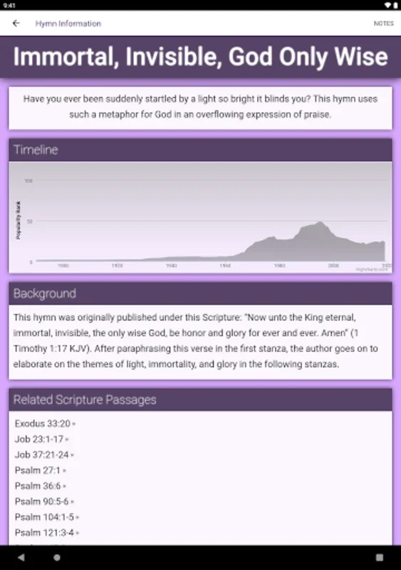 Glory to God for Android - An App with FlexScores