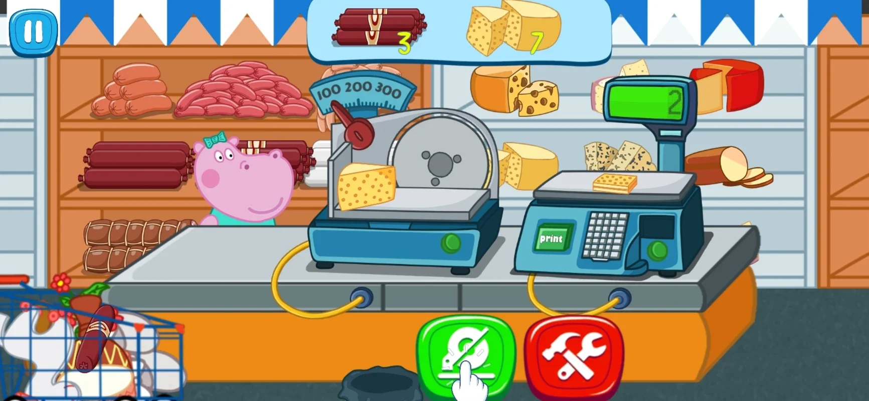 Supermarket For Kids on Android - No Downloading Needed