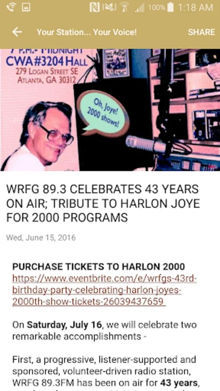 WRFG 89.3 FM for Android: Atlanta's Inclusive Radio Voice