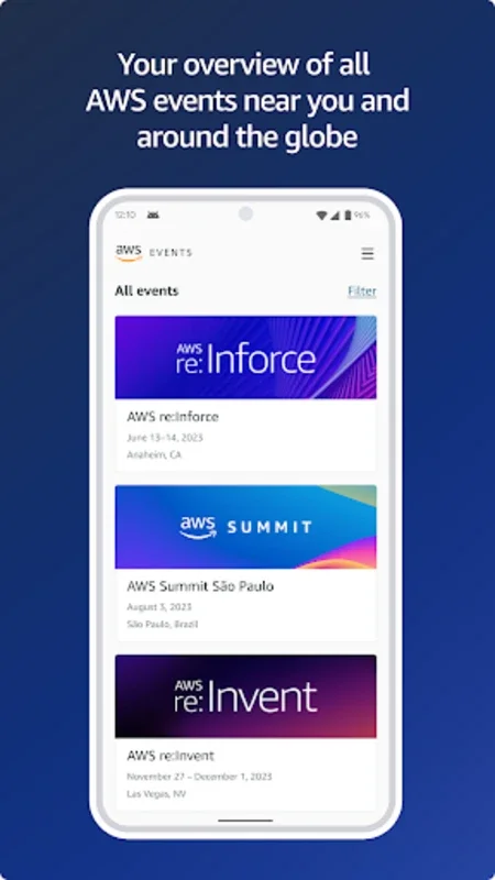 AWS Events for Android - Optimize Your Event Experience