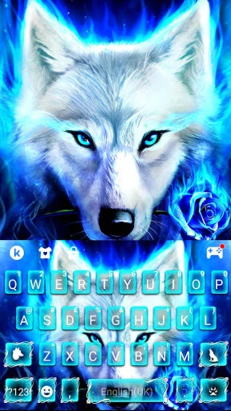 Blue Night Wolf Keyboard Theme for Android - Enhance Typing