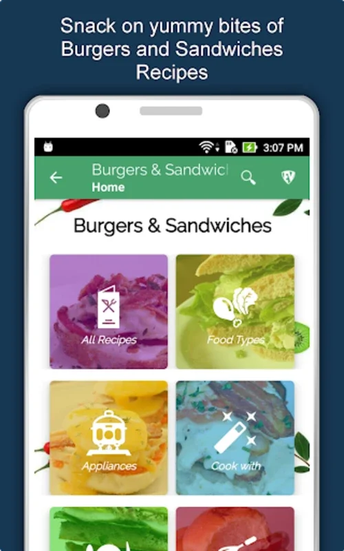 Burgers & Sandwiches for Android - No Downloading Required