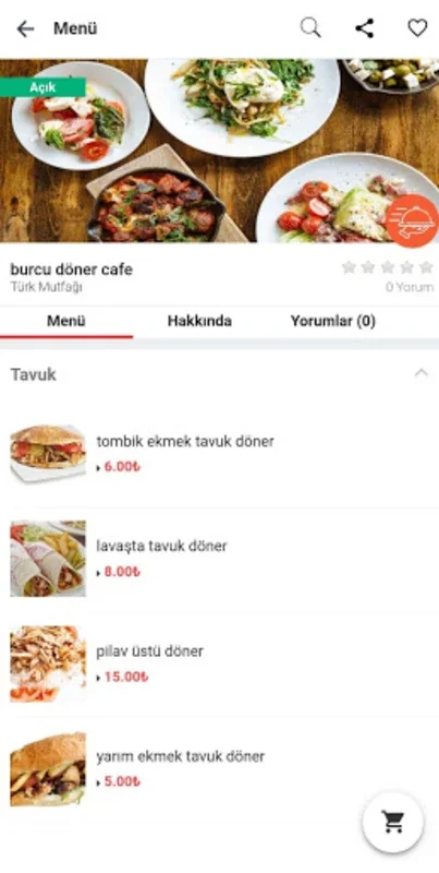 yemek siparişi for Android: Simplifying Food Ordering