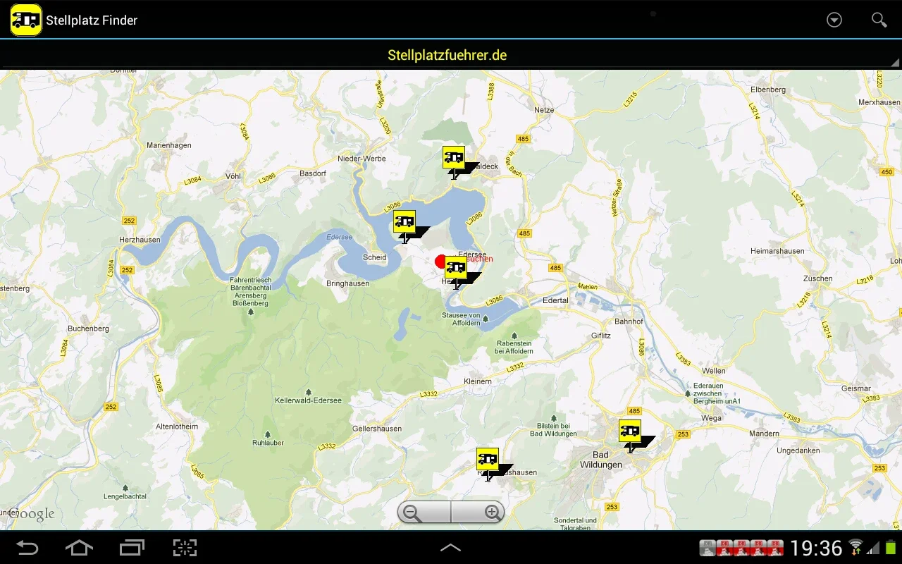 RV Parking Finder for Android - Find European Campsites Easily