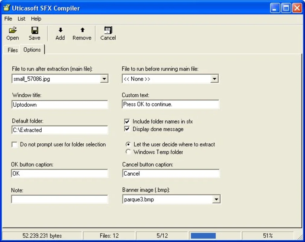 SFX Compiler: Simple Self-Extracting Archive Creator for Windows