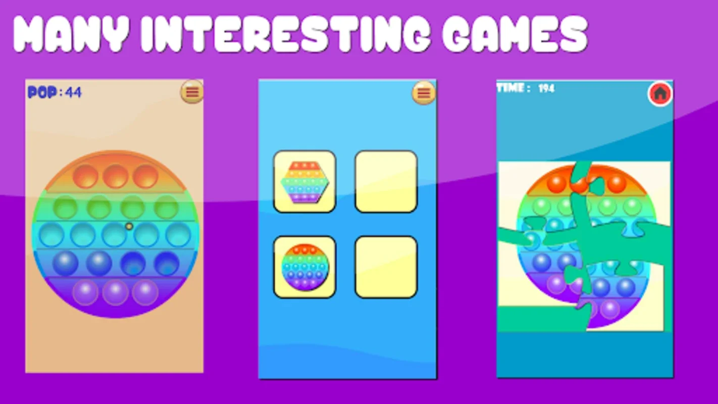 Pop it Playtime Fidget Games for Android: Stress Relief & Fun