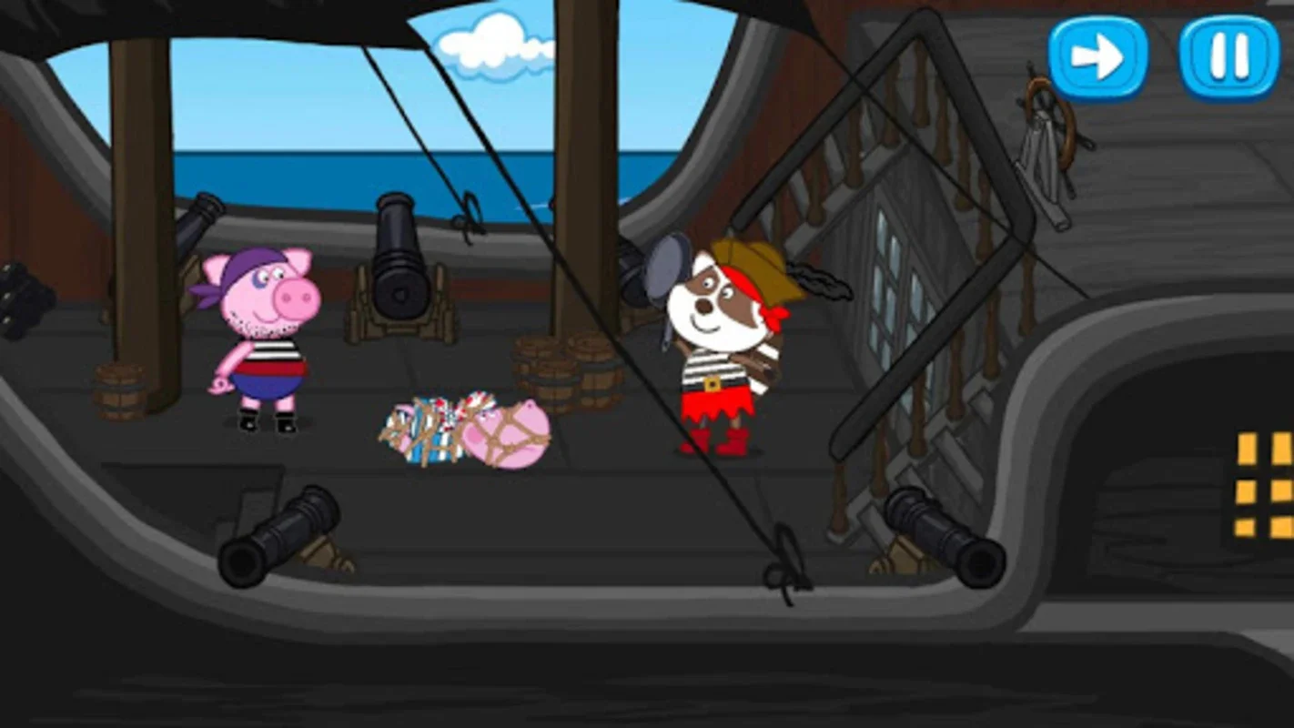 Black flag and a snow-white skull for Android - Engaging Pirate Adventure