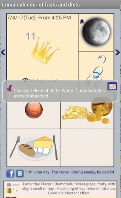 Lunar Calendar of Fasts and Diets for Android
