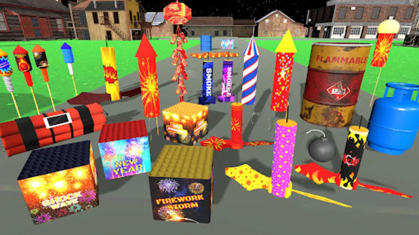 Firecracker Fireworks Prank 3D for Android - Customizable Fun