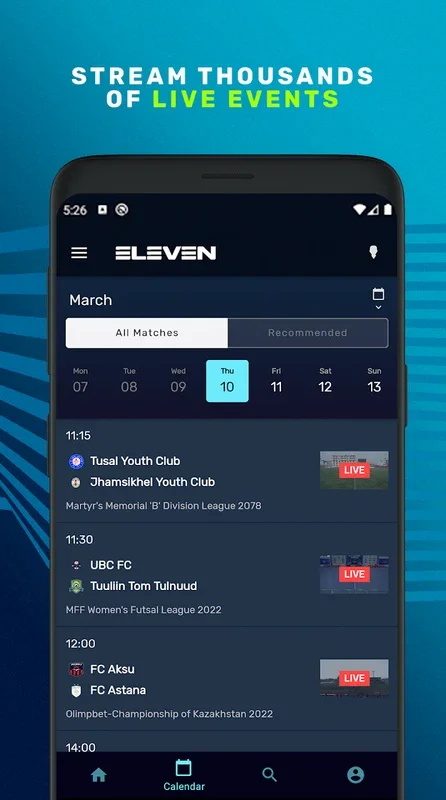 ELEVEN SPORTS for Android - Unbeatable Sporting Experience