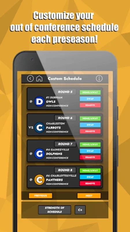 CBB for Android - Manage College Basketball Teams