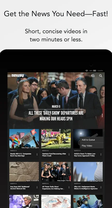 Newsy for Android: In-Depth News on Your TV