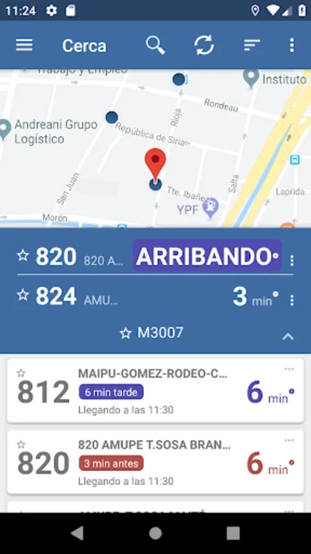 Cuando Arriba? Empresa Maipú for Android - Real-Time Bus Tracking