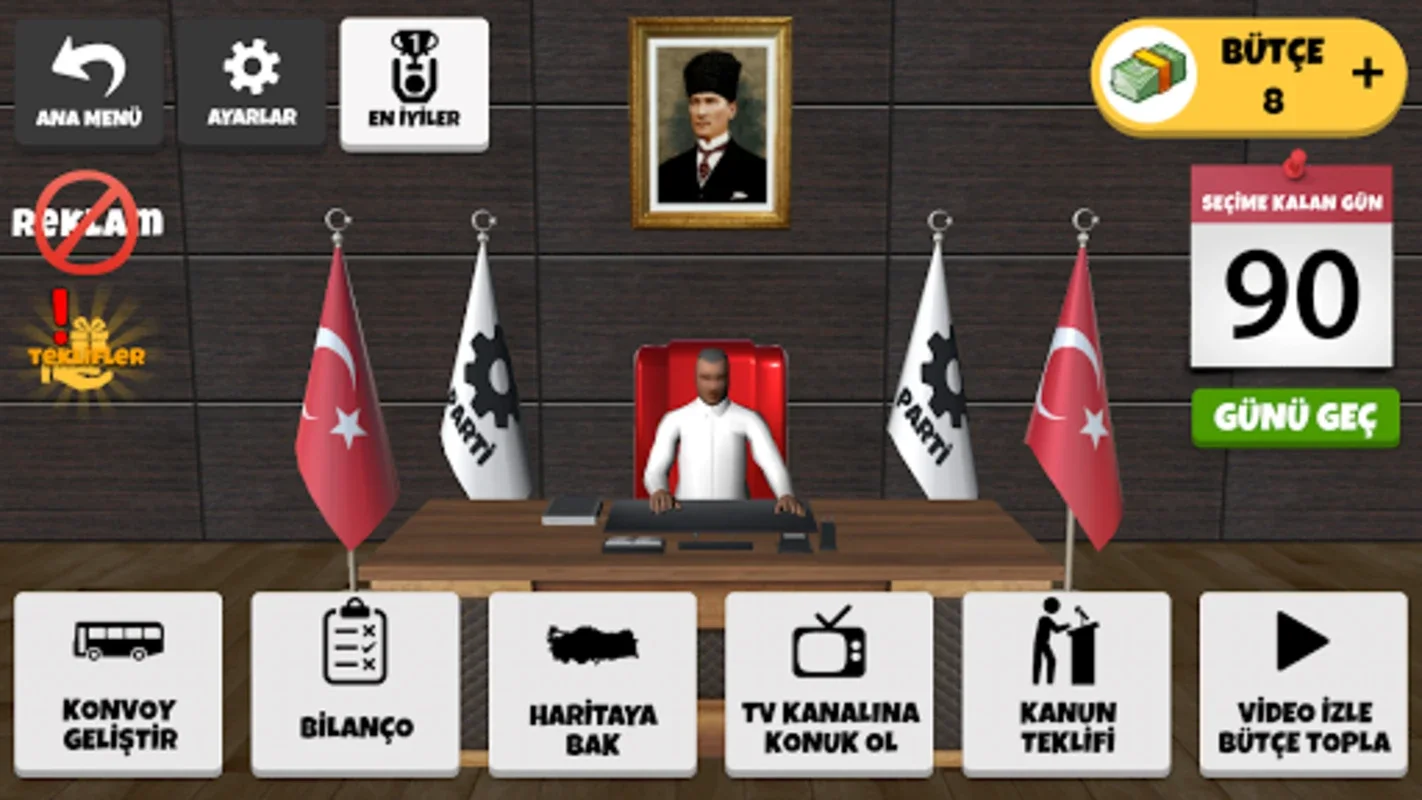 Seçim Oyunu - Partiler Yarışıyor for Android: Engaging Political Game