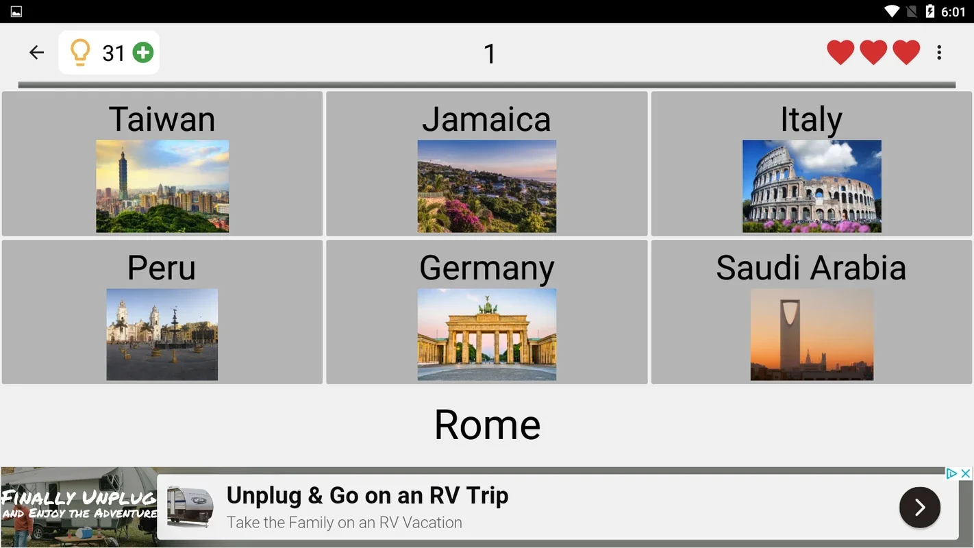 Capitals of the World for Android - No Downloading Needed