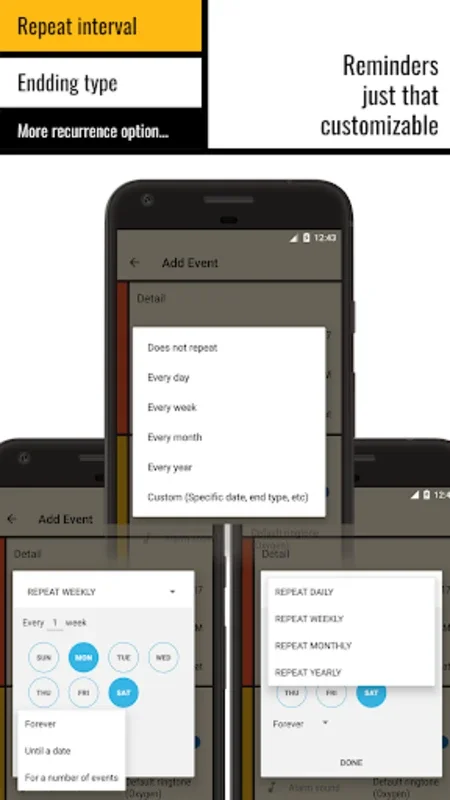 Mondrecur - Android's Art-Inspired Task Organizer