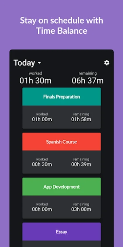 Time Balance - Time Tracking for Android: Efficient Time Management