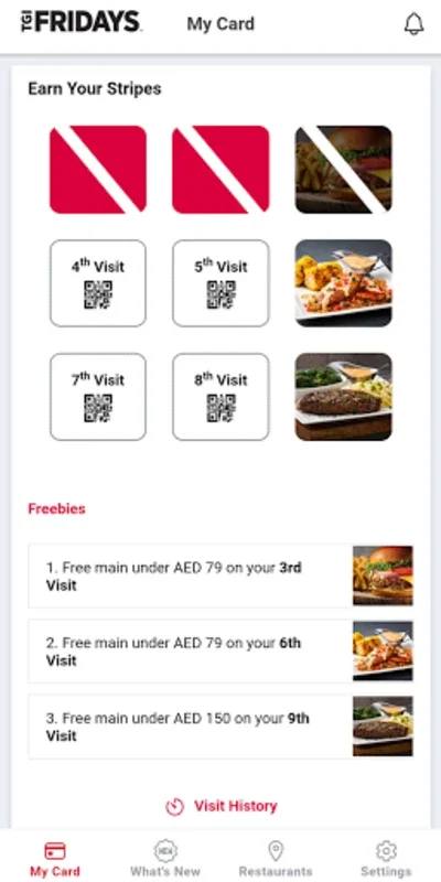 TGIF REWARDS for Android - Exclusive Dining Rewards