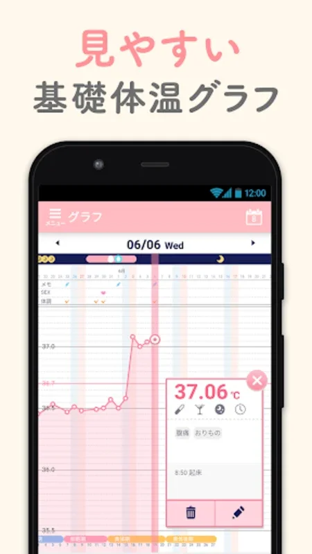 Luna Luna Body Temperature Note for Android - Track Health with Temperature