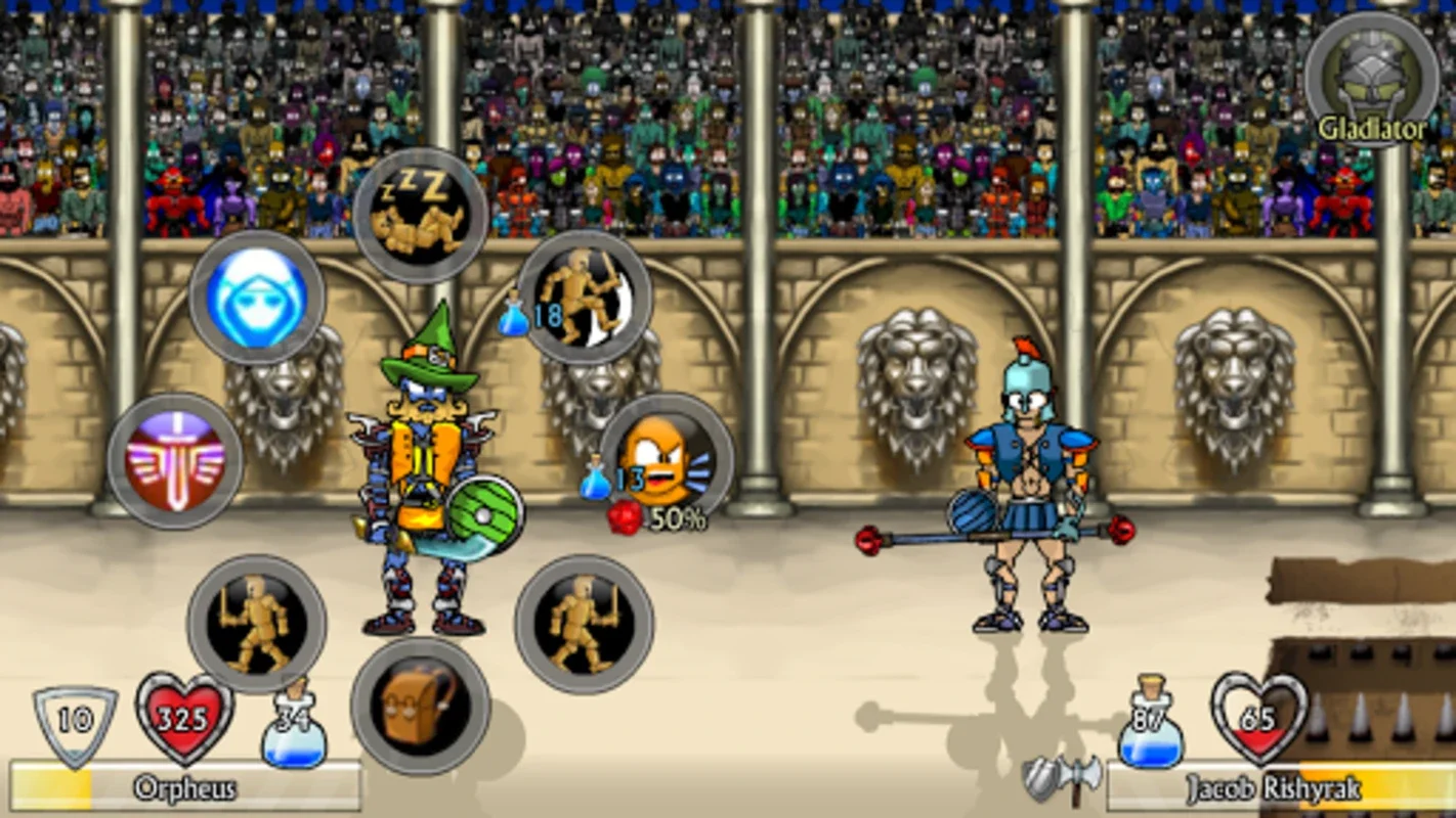 Swords and Sandals 2 Redux for Android - Strategic Gladiator Game