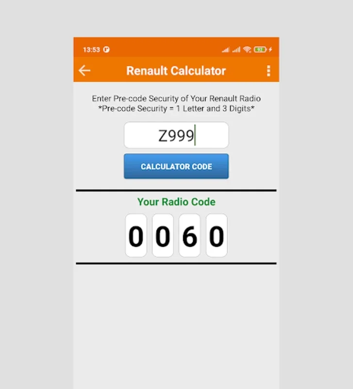 Renault Cal for Android: Calculate Your Renault Car Radio Code