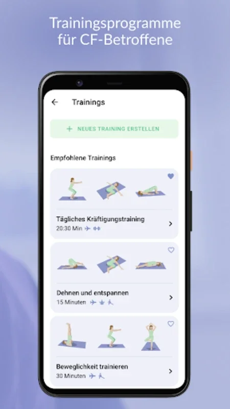 CF Physio for Android: Personalized CF Exercise App