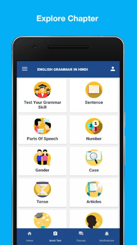 English Grammar in Hindi for Android - Enhance Your Skills