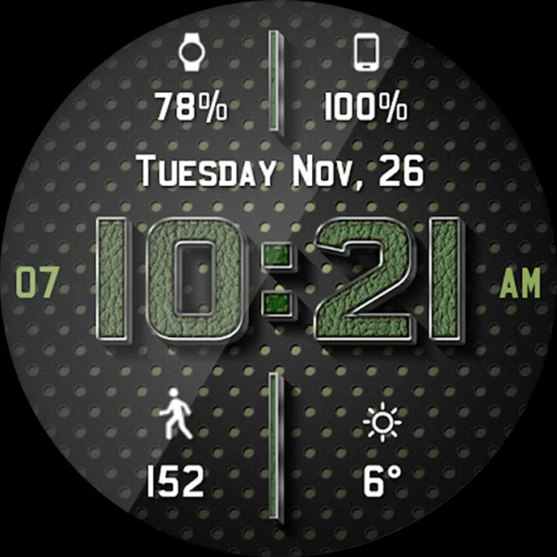 Chrome Leather HD Watch Face for Android: Stylish Customization