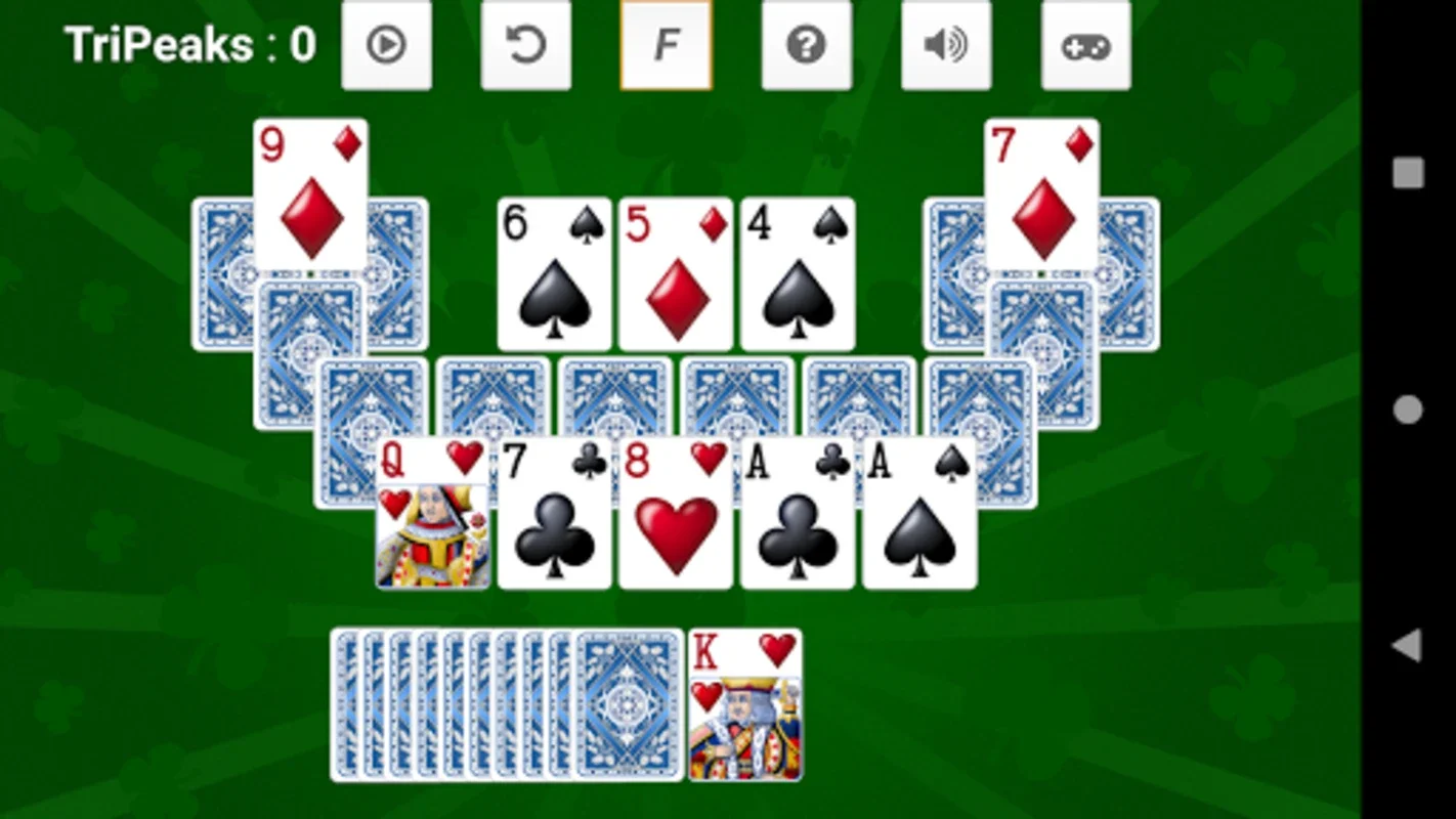 Tri-Peaks Solitaire for Android - No Ads, Engaging Patterns