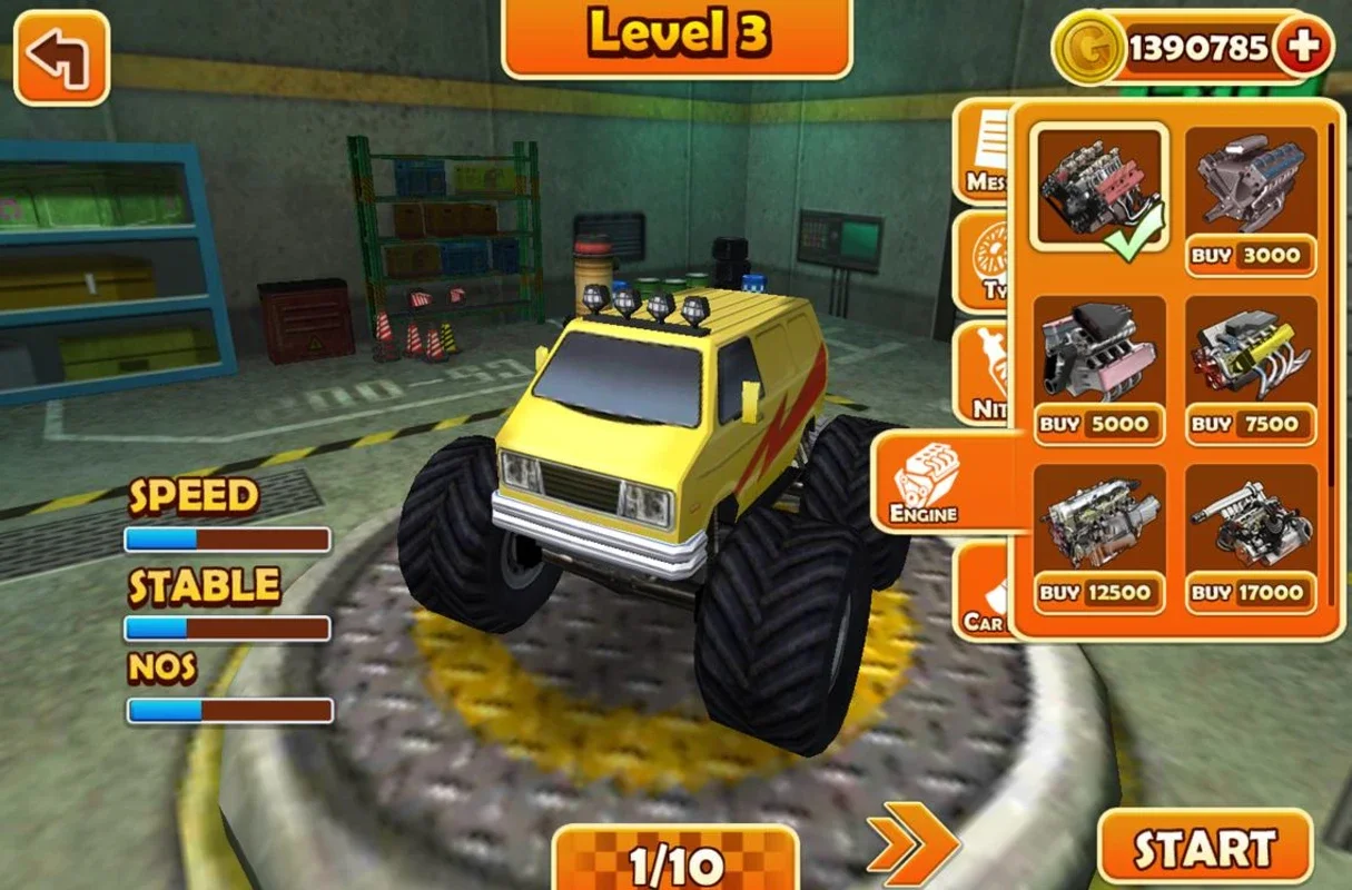 3D Stunts Monster Truck for Android - Thrilling Stunt Game