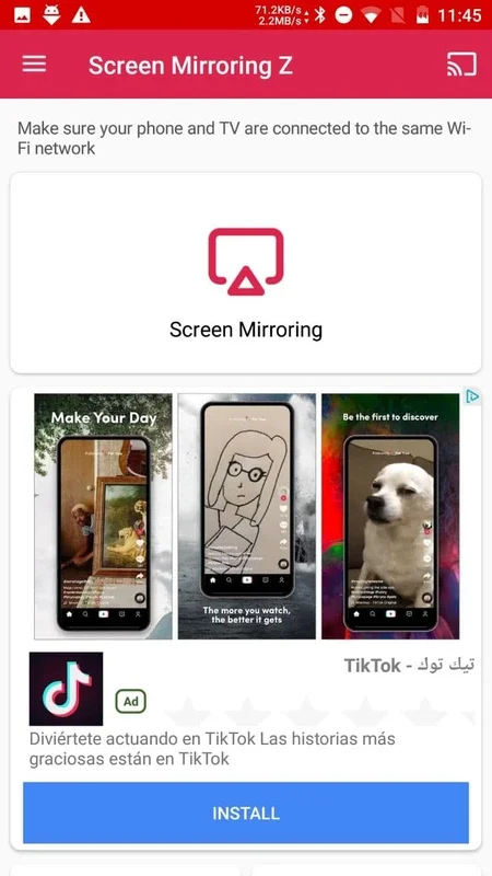 Screen Mirroring Z for Android: Seamless Screen Casting