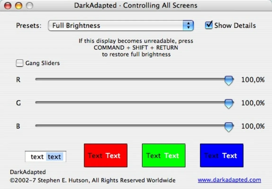 DarkAdapter X for Mac - Calibrate Your Monitor's Gamma Levels