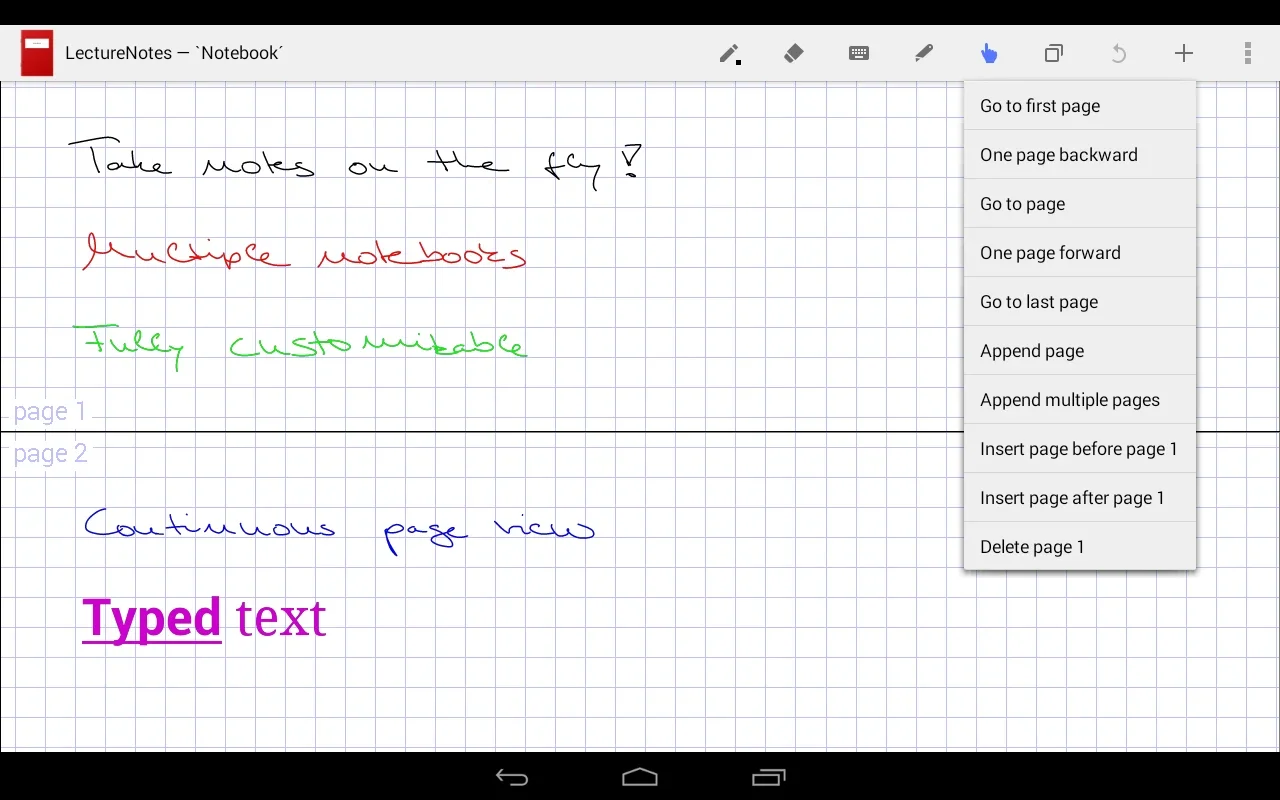 LectureNotes (Trial Version) for Android - Organize Your Notes