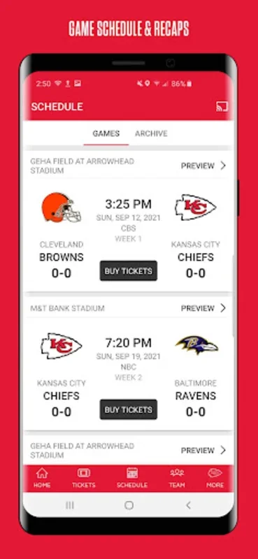 Chiefs Mobile for Android - Stay Connected to the Chiefs