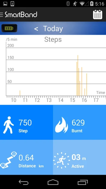 SmartBand for Android: Track Your Fitness Goals